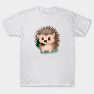 Cute Porcupine Drawing T-Shirt